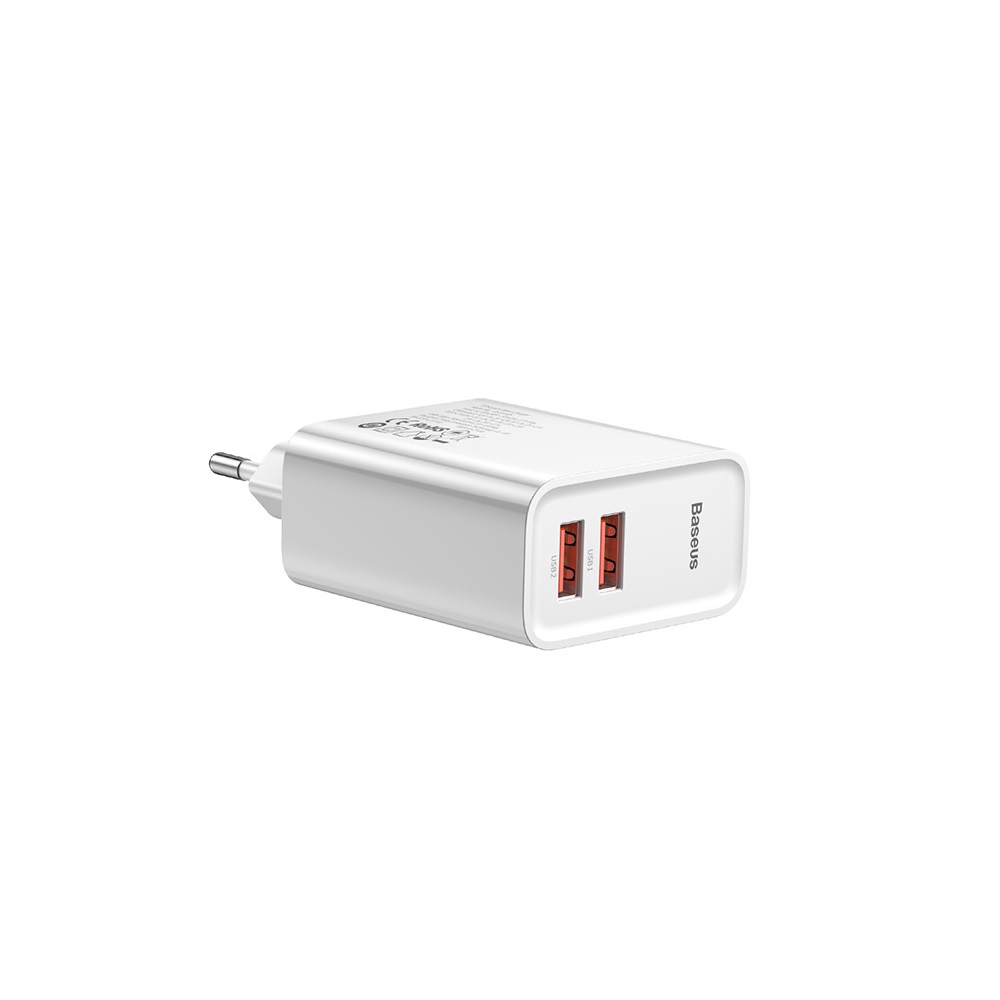 Baseus Speed Dual QC3.0 Quick charger U+U 30W EU W