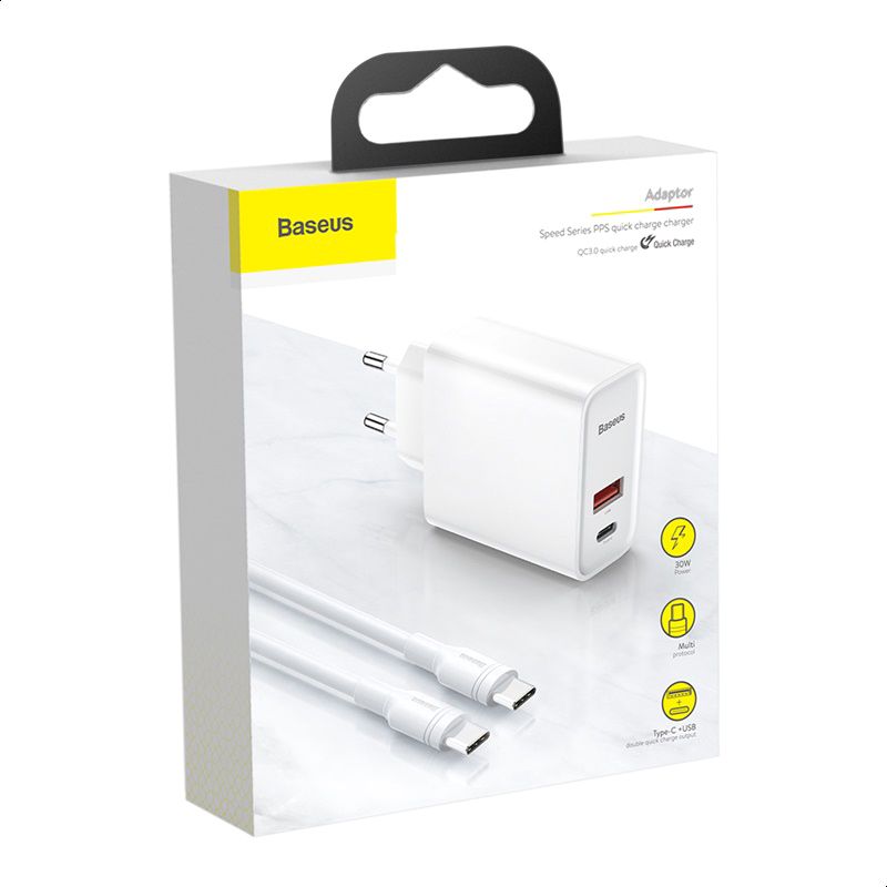 Baseus Speed PPS Quick charger C+U 30W?With 1M C t