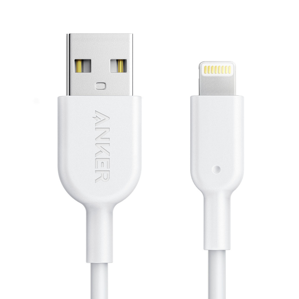 Anker Powerline II with lightning connector 3ft Wh