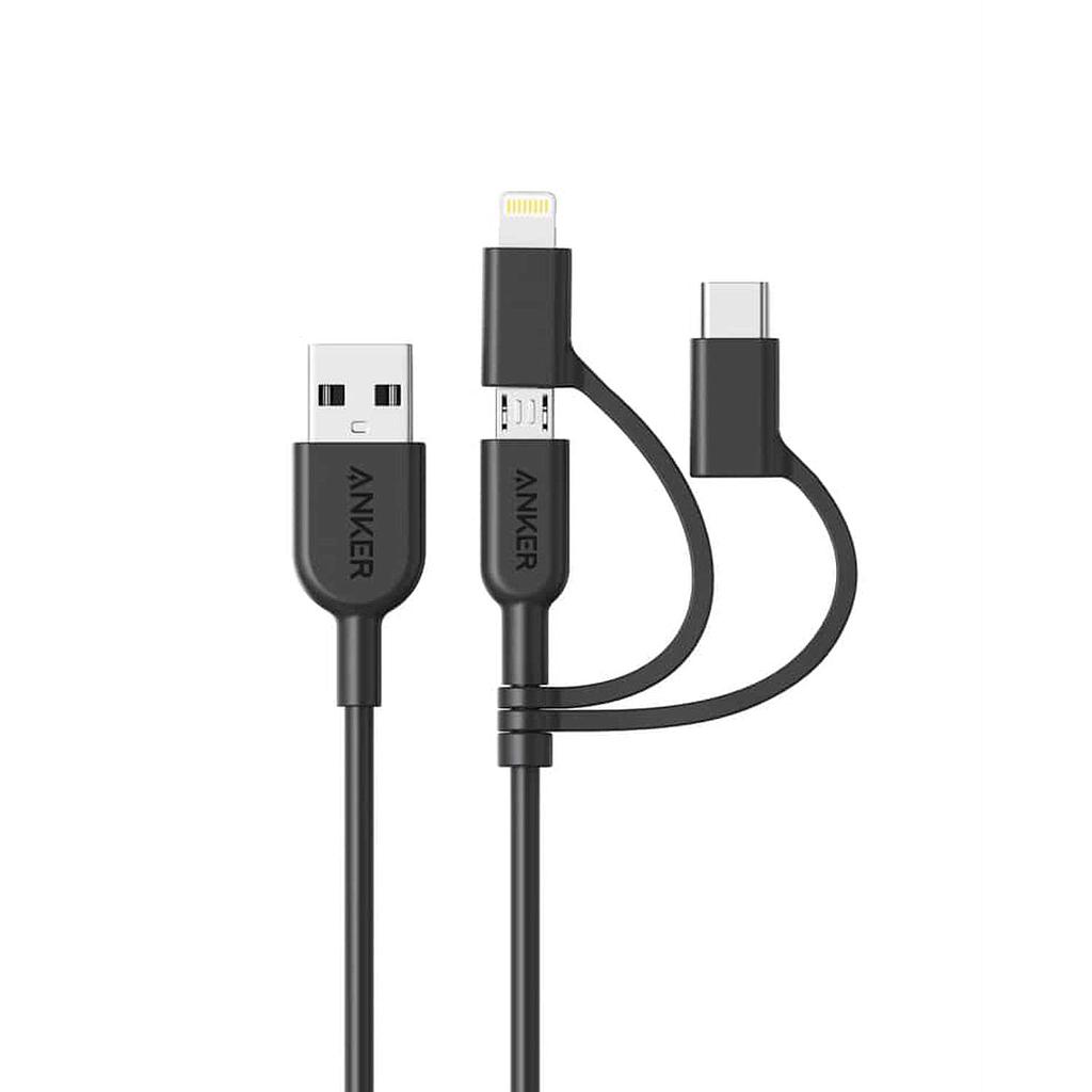 Anker powerline II USB-A to 3 in 1 charging cable