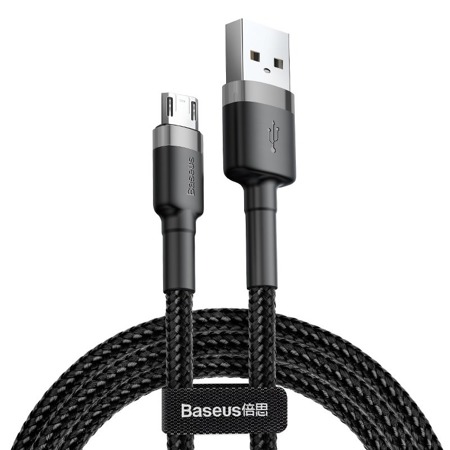 Baseus Cafule Cable USB For Micro 1.5A 2M Gray+Black