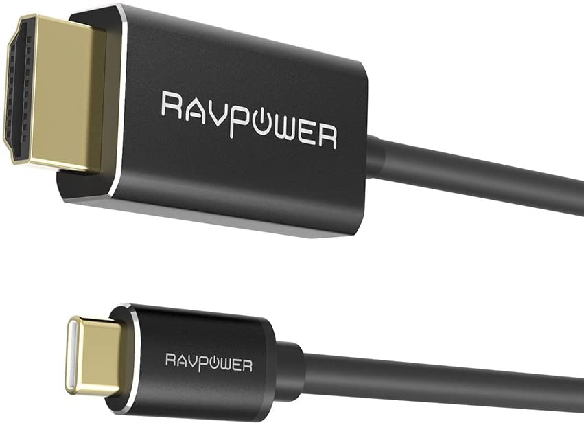 RAVPower 2M TYPE-C TO HDMI CABLE - BLACK