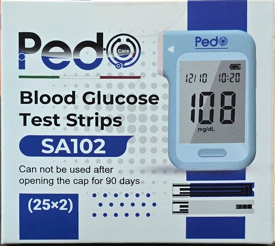 Pedo Care Blood Glucose Test Strips
