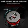 Baseus Shake-head Digital Display Car Charger - Red